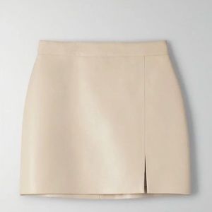 Aritzia Wilfred Temptest Skirt | Leather Skirt